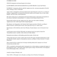 Immigration raid termed largest in Iowa history