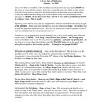 Archdiocesan pastoral staff, Advent Day of Reflection, January 16, 2009