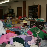 Donated clothing to St. Bridget's Catholic Church