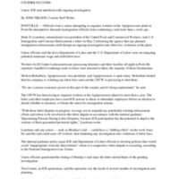 Union: ICE raid interfered with ongoing investigation