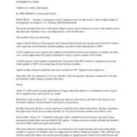 Undercover worker aided agents